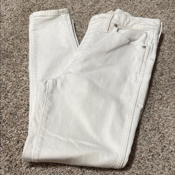 Madewell Crisp White Denim High Rise Skinny Jeans - Picture 1 of 7